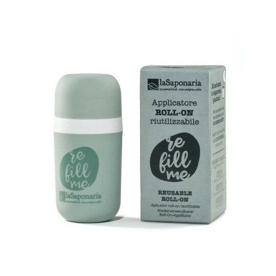 La Saponaria Biodeo Applicatore Roll-On Verde Salvia Refill 70g-1