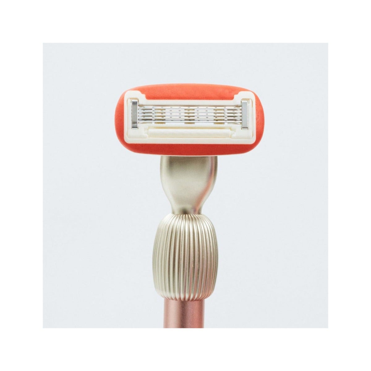 Fler The Razor Starter Set Rasoio + Supporto + 2 Testine Colore Blush-10
