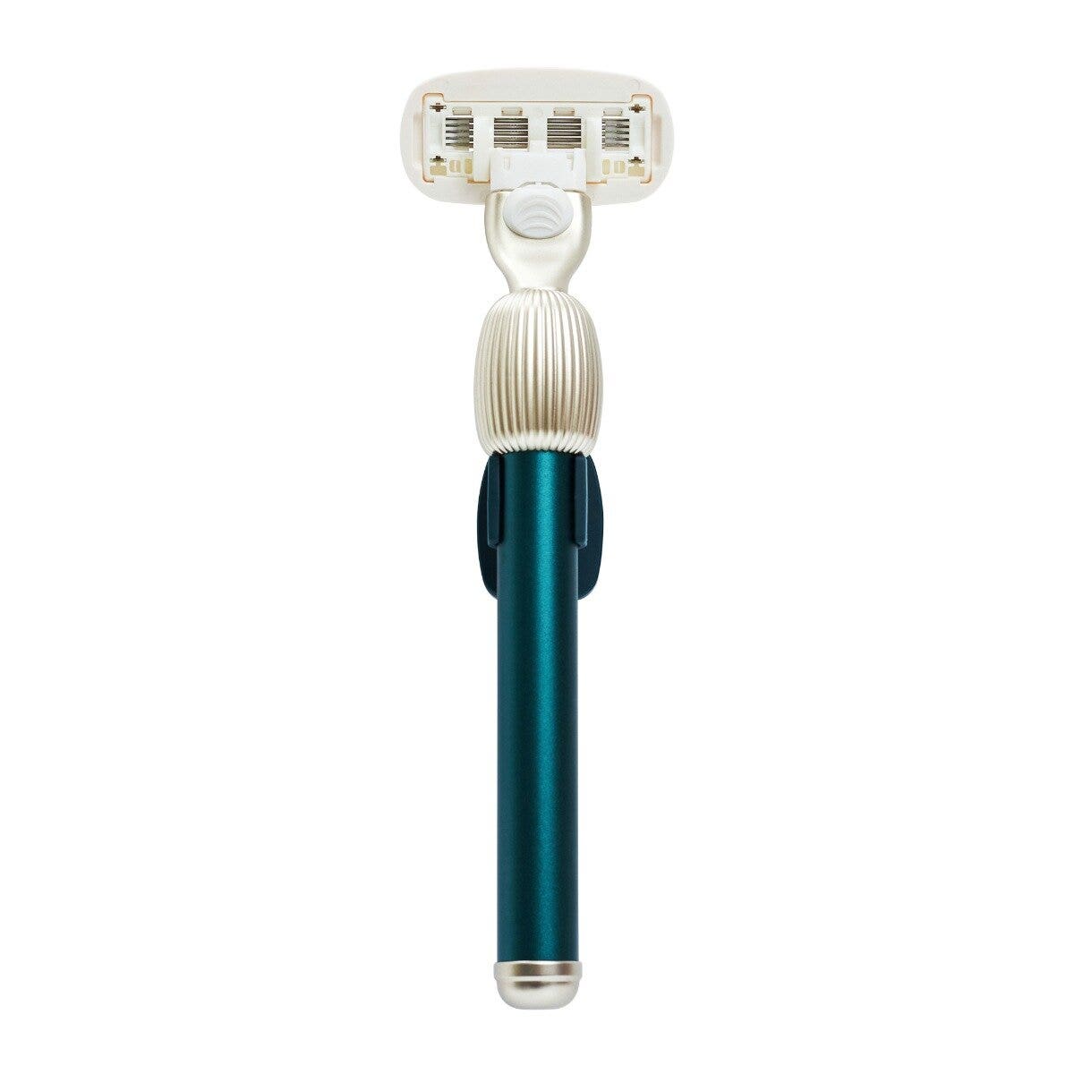 Fler The Razor Starter Set Rasoio + Supporto + 2 Testine Colore Pine-1