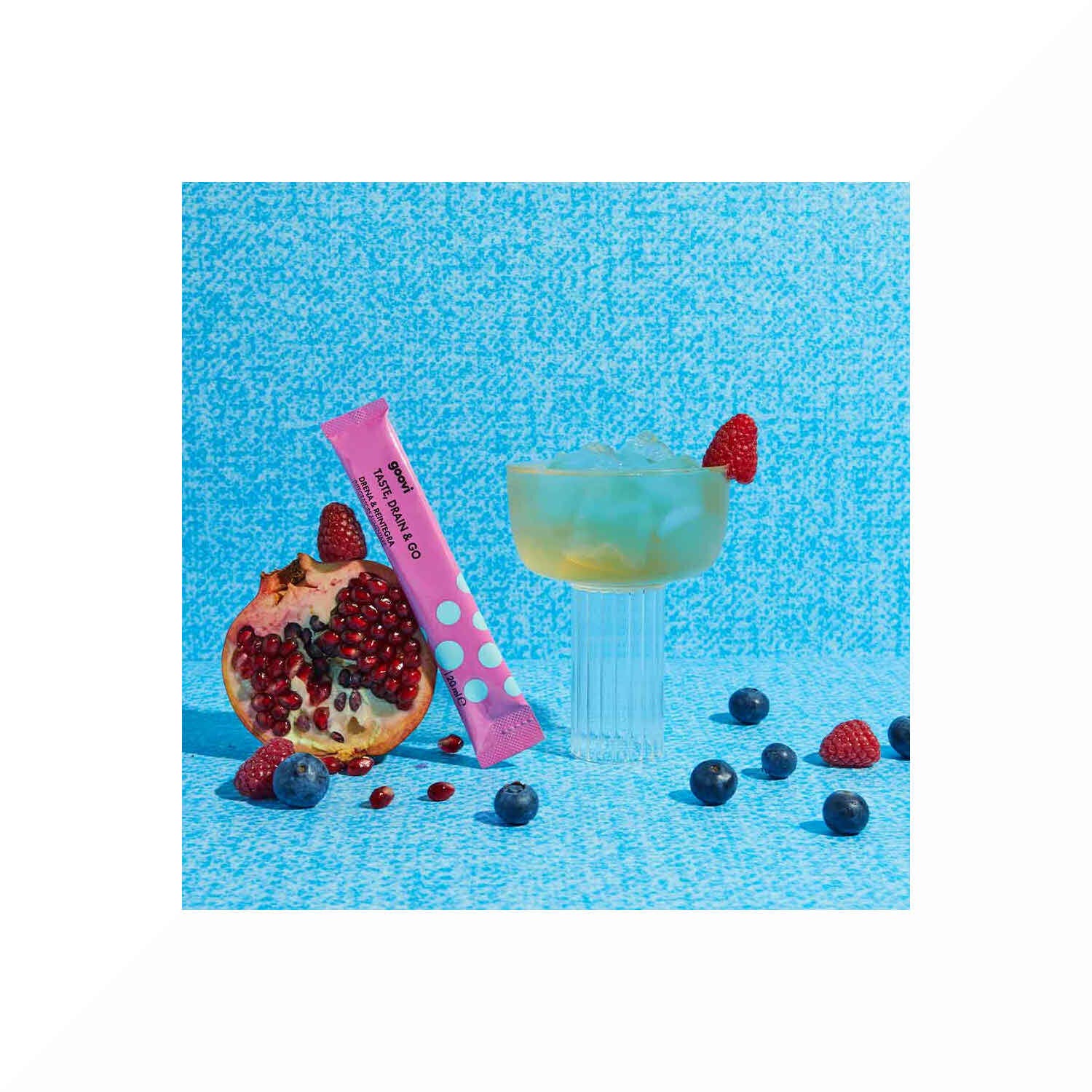 Goovi Taste Drain & Go Drenante Melograno e Frutti Di Bosco 24 Stick-4