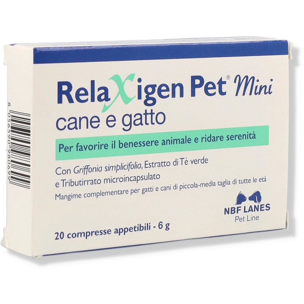 Nbf Lanes Relaxigen Pet Mini Mangime Complementare Cane/Gatto 20 Compresse-3