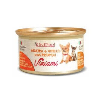 Unipro Viziami Cibo Umido Anatra Vitello E Propoli Per Cani Taglia Piccolissima Barattolo 85g-2