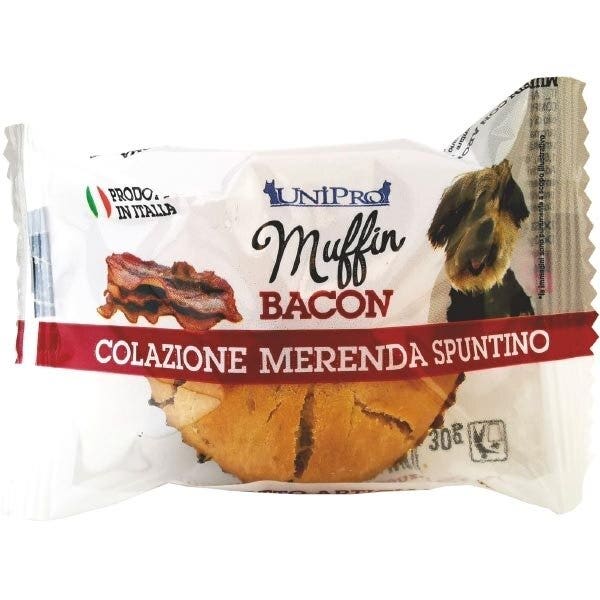 Unipro Muffin al Bacon Alimento Complementare Per Cani 30g-1