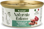 Unipro Naturale Italiano Cibo Umido Maiale E Tonno Per Gatti Adulti Scatoletta 85g-1