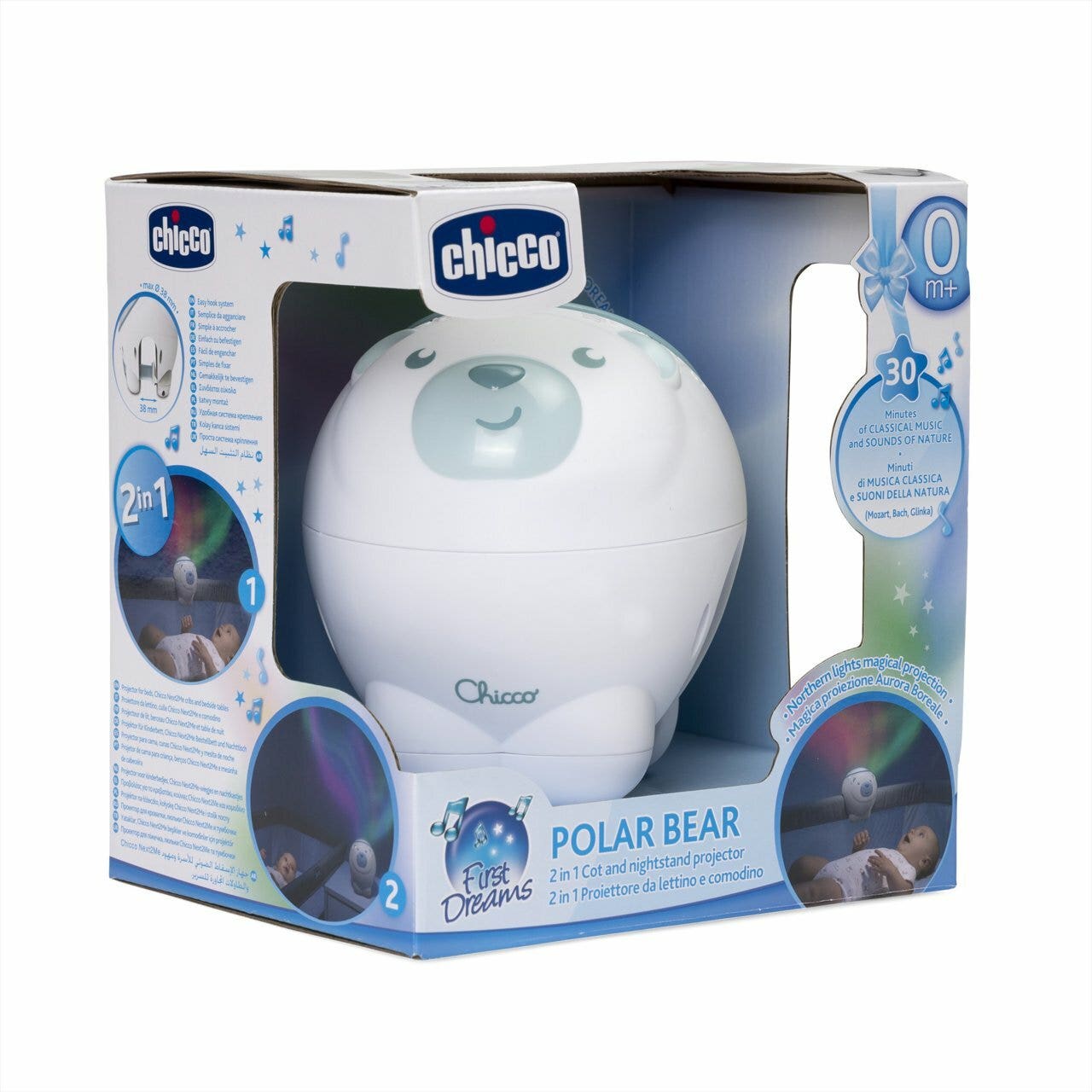 Chicco Proiettore Orso Polare Blu 0 Mesi+-5