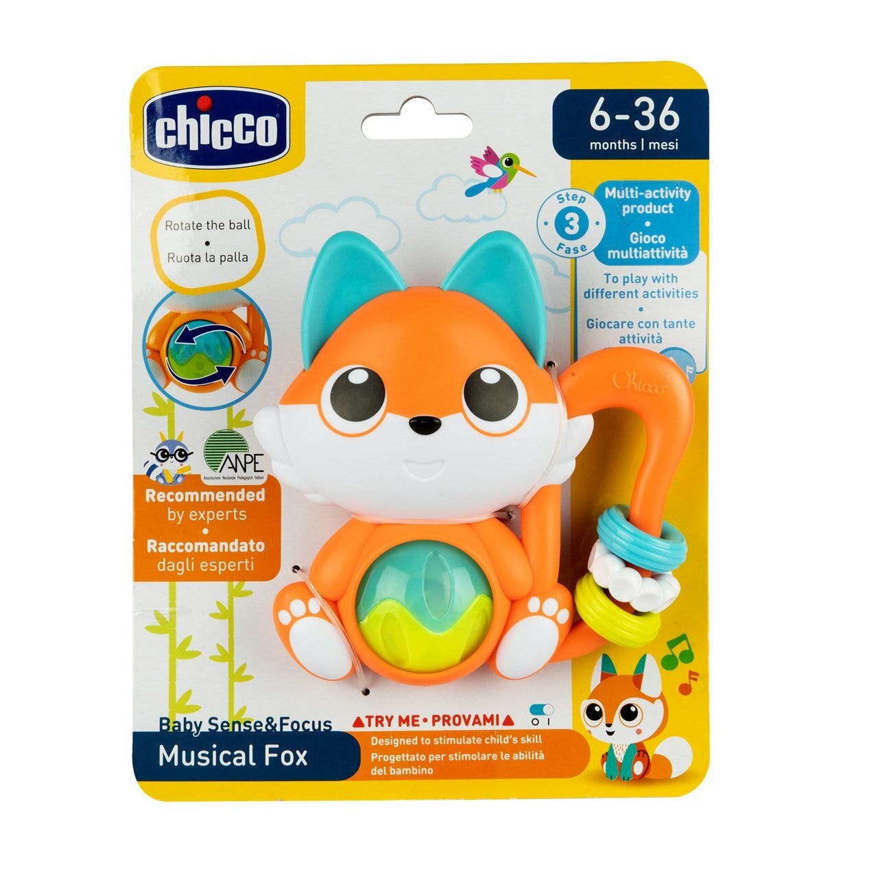 Chicco Gioco Trillino Elettronico Volpe 6-36 Mesi-3
