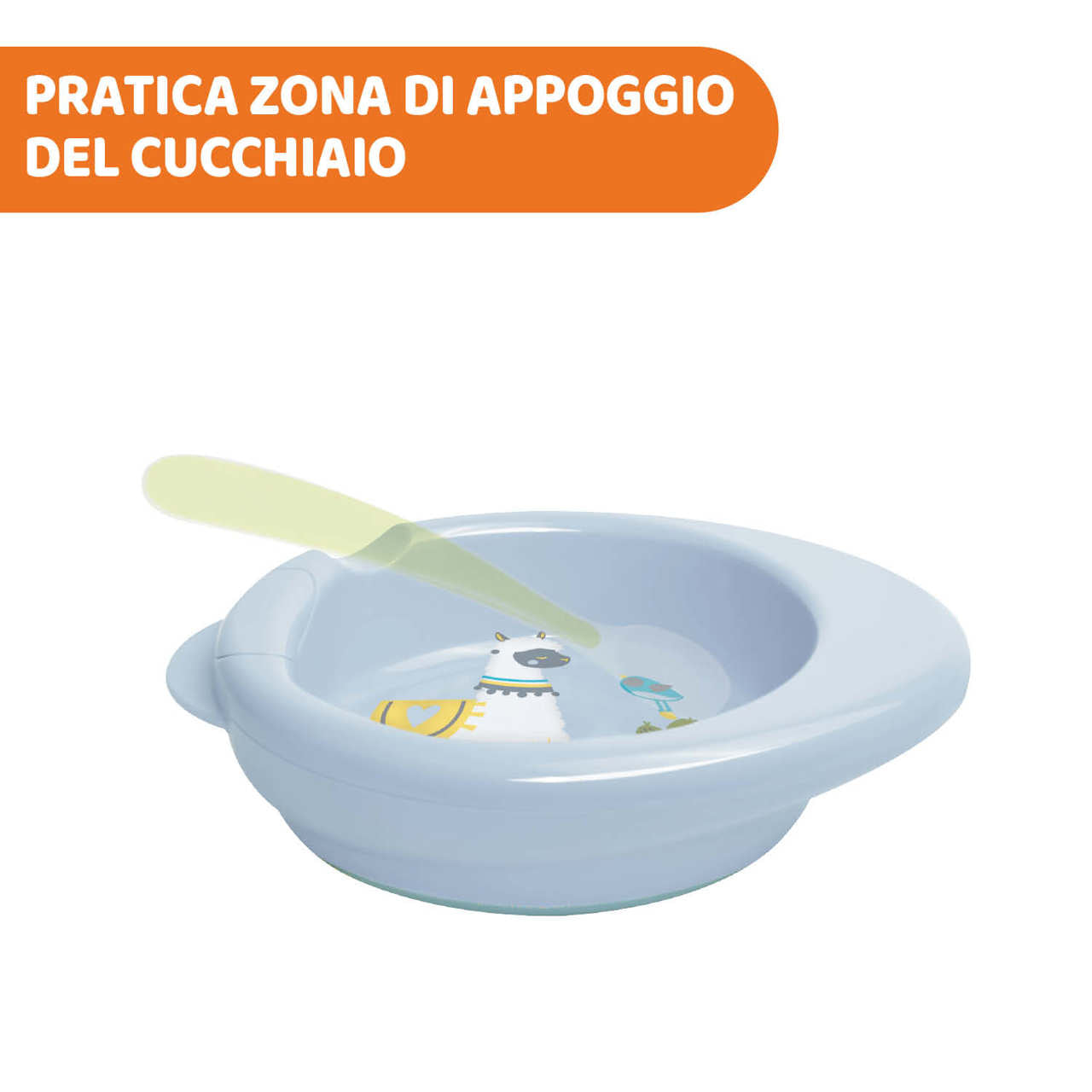 Chicco Piatto Warmy Colore Azzurro 6m+