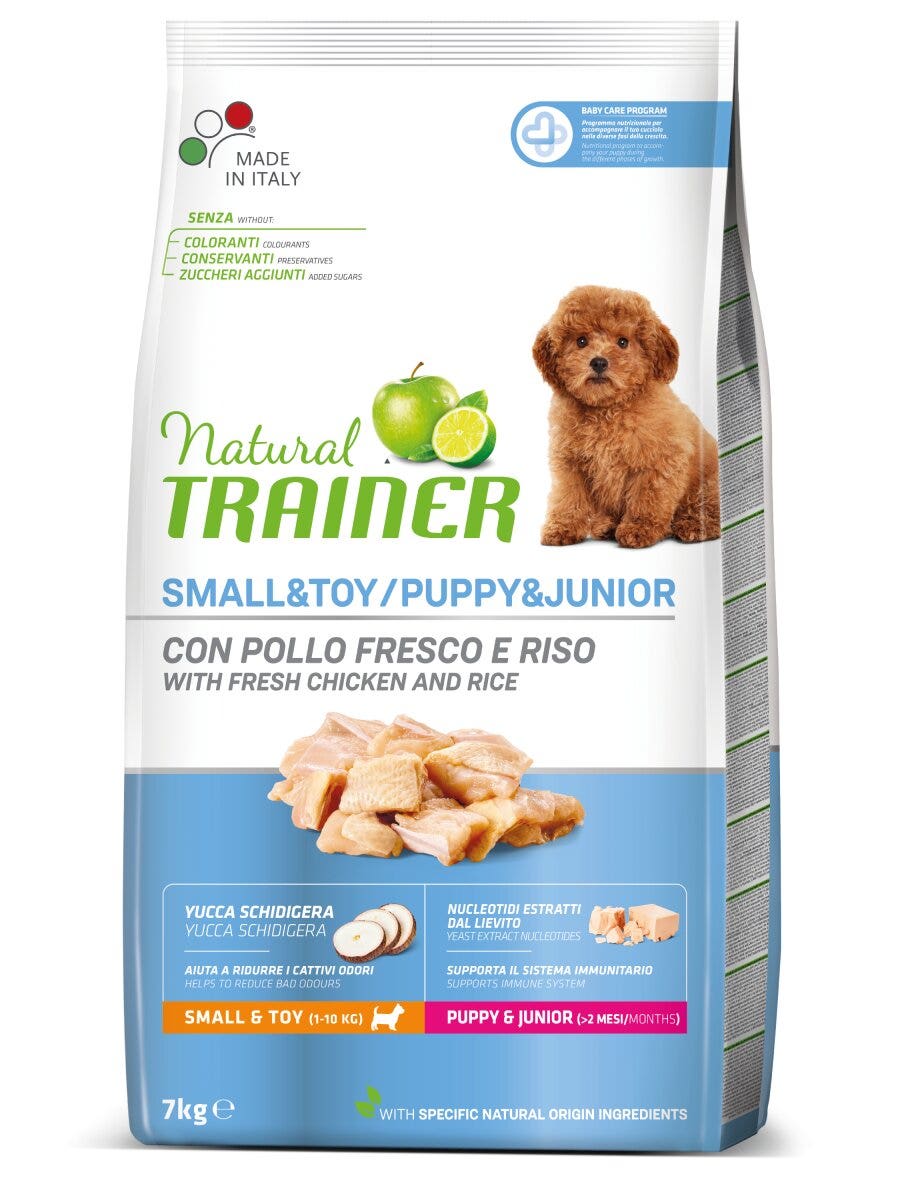 Natural Trainer Crocchette Pollo Fresco Per Cuccioli Di Taglia Piccola Sacco 7kg-3