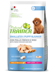 Natural Trainer Crocchette Pollo Fresco Per Cuccioli Di Taglia Piccola Sacco 7kg-2