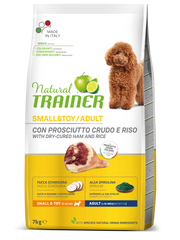 Natural Trainer Crocchette Prosciutto Crudo/Riso Per Cani Adulti Taglia Piccola Sacco 7kg-2