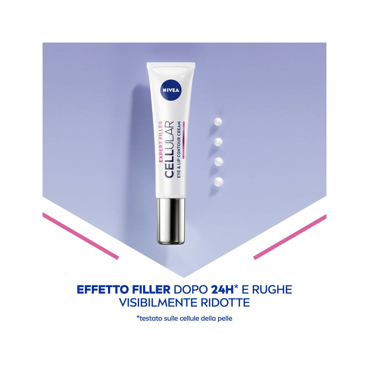 Nivea Cellular Expert Filler Contorno Occhi & Labbra Anti-età 15ml Crema Viso Occhi E Labbra-11