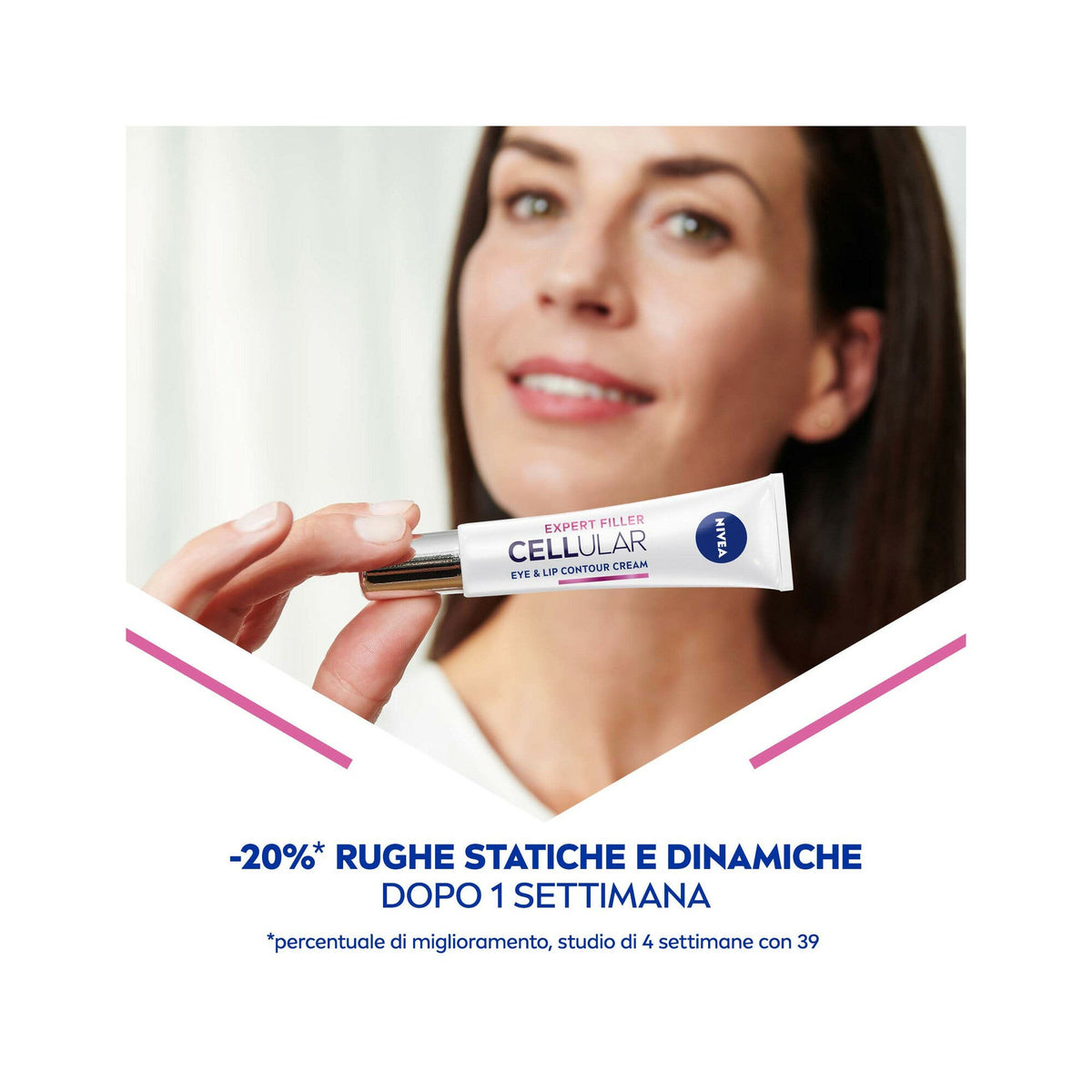 Nivea Cellular Expert Filler Contorno Occhi & Labbra Anti-età 15ml Crema Viso Occhi E Labbra-12
