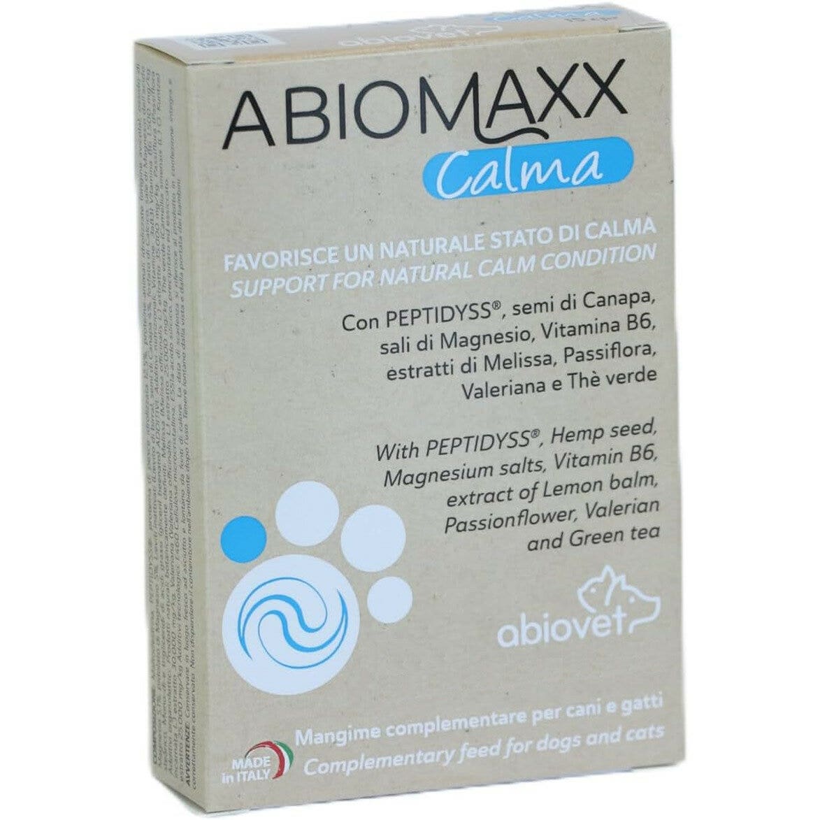 Abiomaxx Calma Mangime Complementare Cani/Gatti 30 Compresse-2