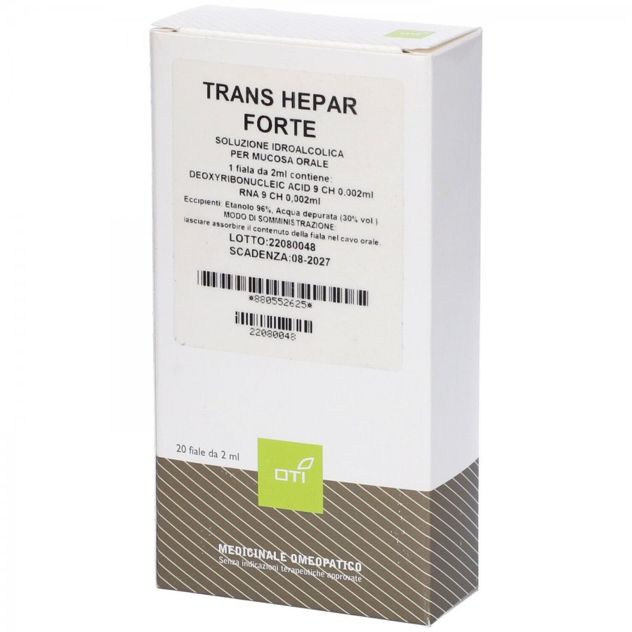 Oti Trans Hepar Forte Composto 20 Fiale Idroalcoliche 2ml