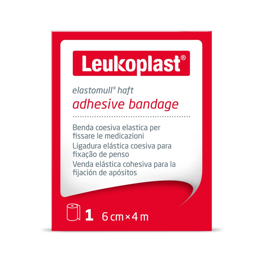 Elastomull Haft Benda 4mx6cm 1 Pezzo-3