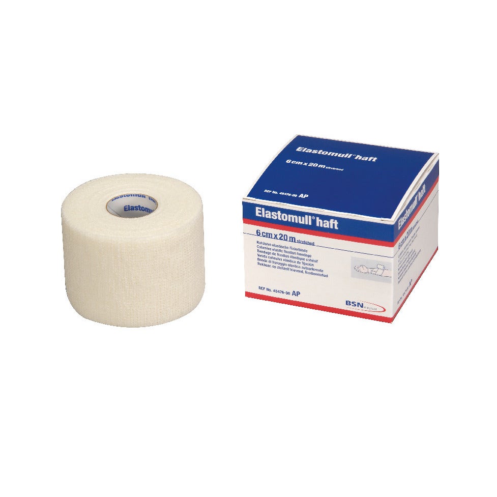 Elastomull Haft Benda Elastica Autoadesiva Compressione Forte 20mx6cm -1