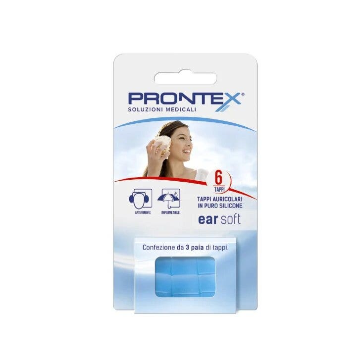 Prontex Ear Soft Tappi Auricolari Silicone Sagomabili 3 Paia-3