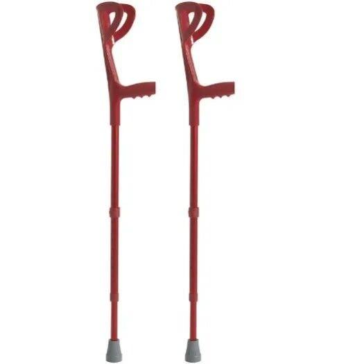 Stampelle Avambraccio Alluminio Anodizzato Rosse RP701R-2