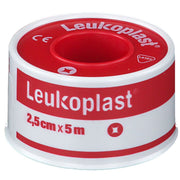 Cerotto Chirurgico per Fissaggio Medicazioni in Rocchetto Leukoplast Supporto Viscosa Color Pelle Massa Adesiva Caucciu' Ossido di Zinco 2,5x500cm Mutuabile