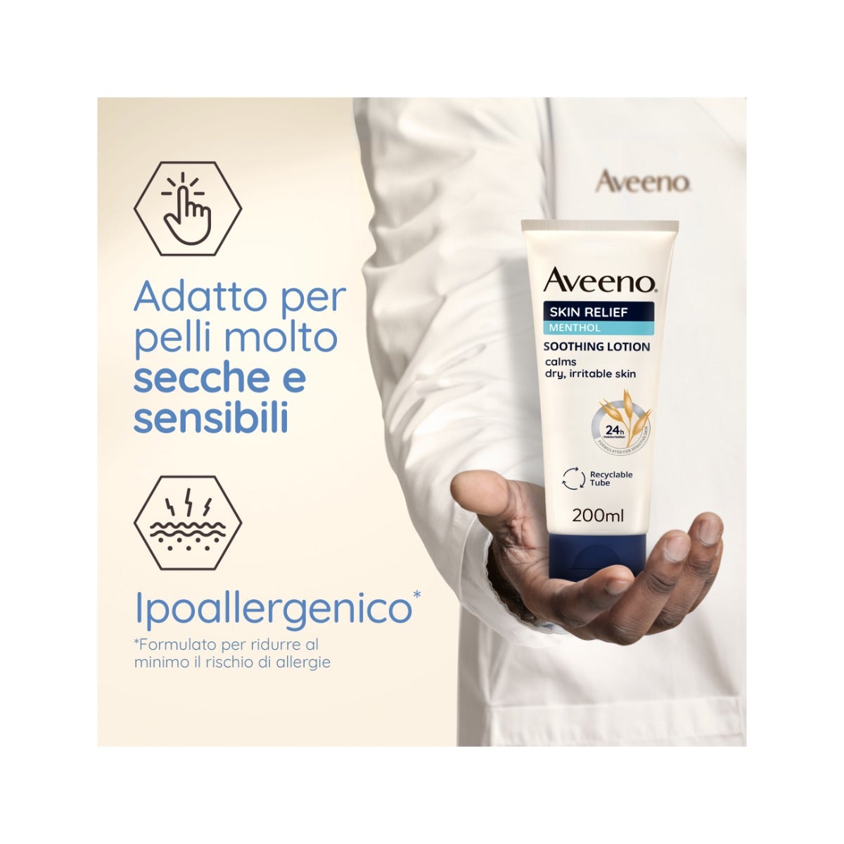 Aveeno Skin Relief Crema Idratante Lenitiva Mentolo 200 ml-12