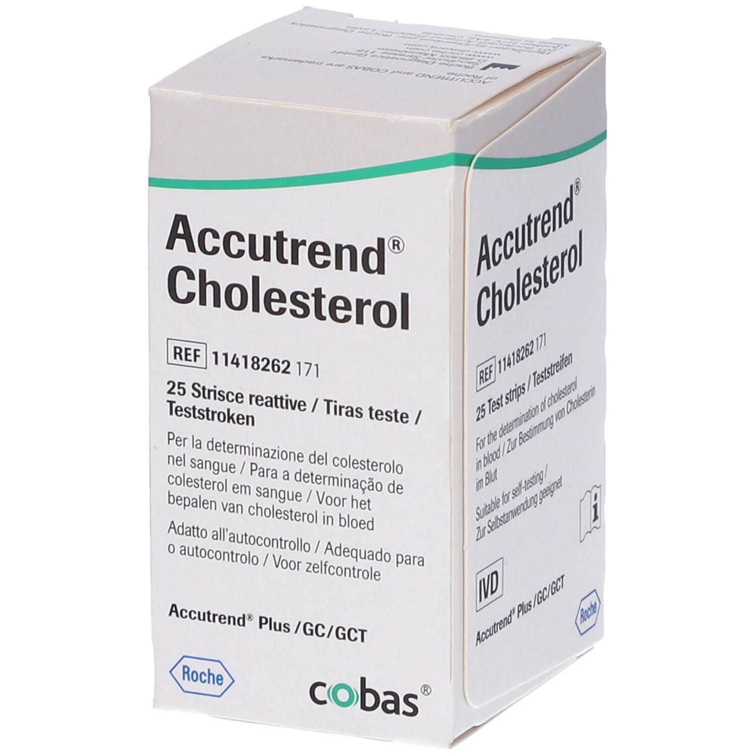 Test Colesterolo Totale Accutrend Cholesterol 25 Pezzi