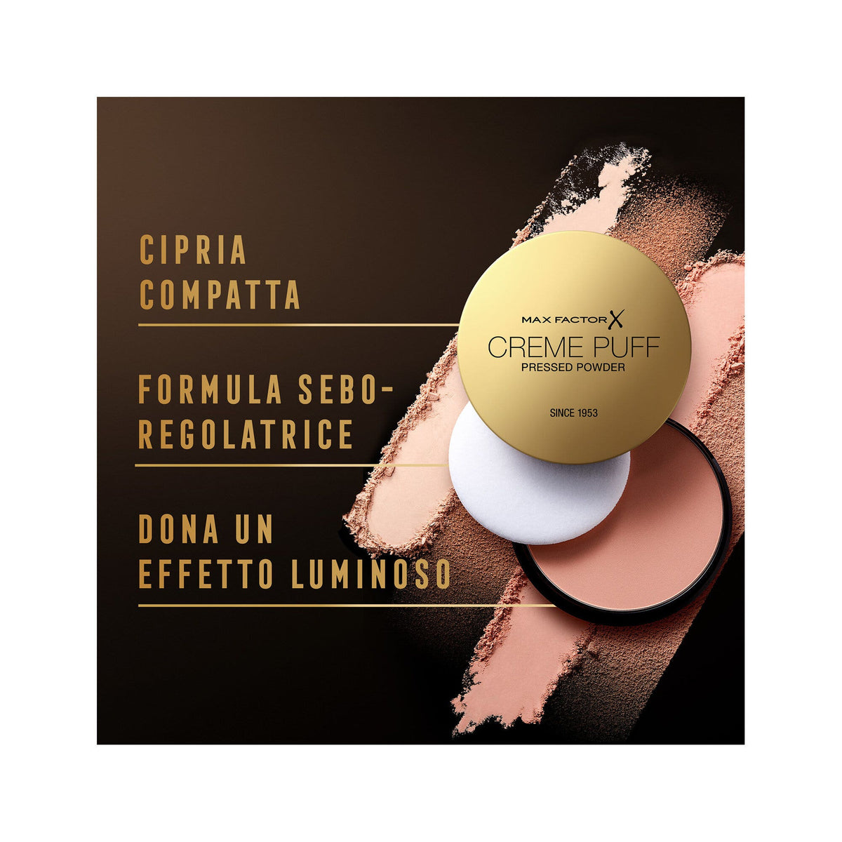 Max Factor Cipria Creme Puff Powder 41 Medium Beige-5