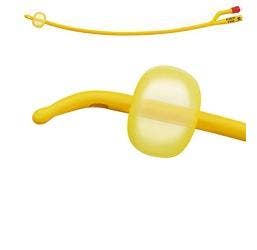 Catetere Foley a Media Permanenza Rusch Gold Plus a 3 Vie in Silkolatex Lattice-silicone per Adulto Ch22 Lunghezza 40 cm Punta Cilindrica a 2 Fori Palloncino 5-15 ml 1 Pezzo-0