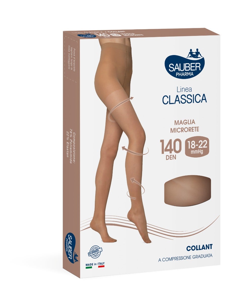 Sauber Linea Classica Collant 140 Den Beige Taglia 4-8