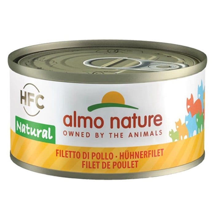 Almo Nature HFC Natural Cibo Umido Petto Di Pollo Per Gatti Adulti Lattina 70g-1