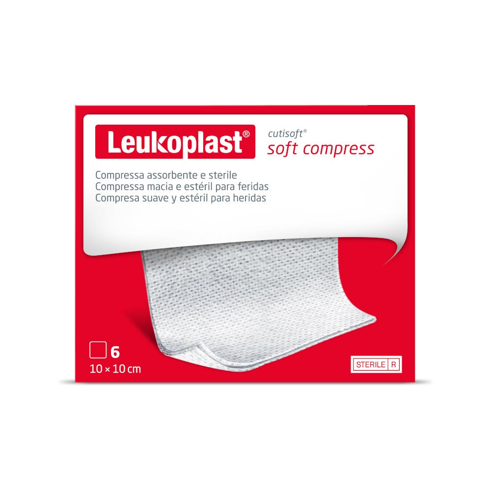Cutisoft Garza Idrofila Compressa Tessuto Non Tessuto 10x10cm 6 Pezzi-2