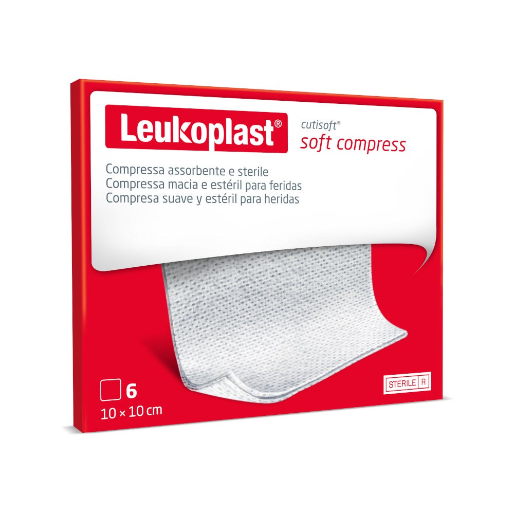 Cutisoft Garza Idrofila Compressa Tessuto Non Tessuto 10x10cm 6 Pezzi-3