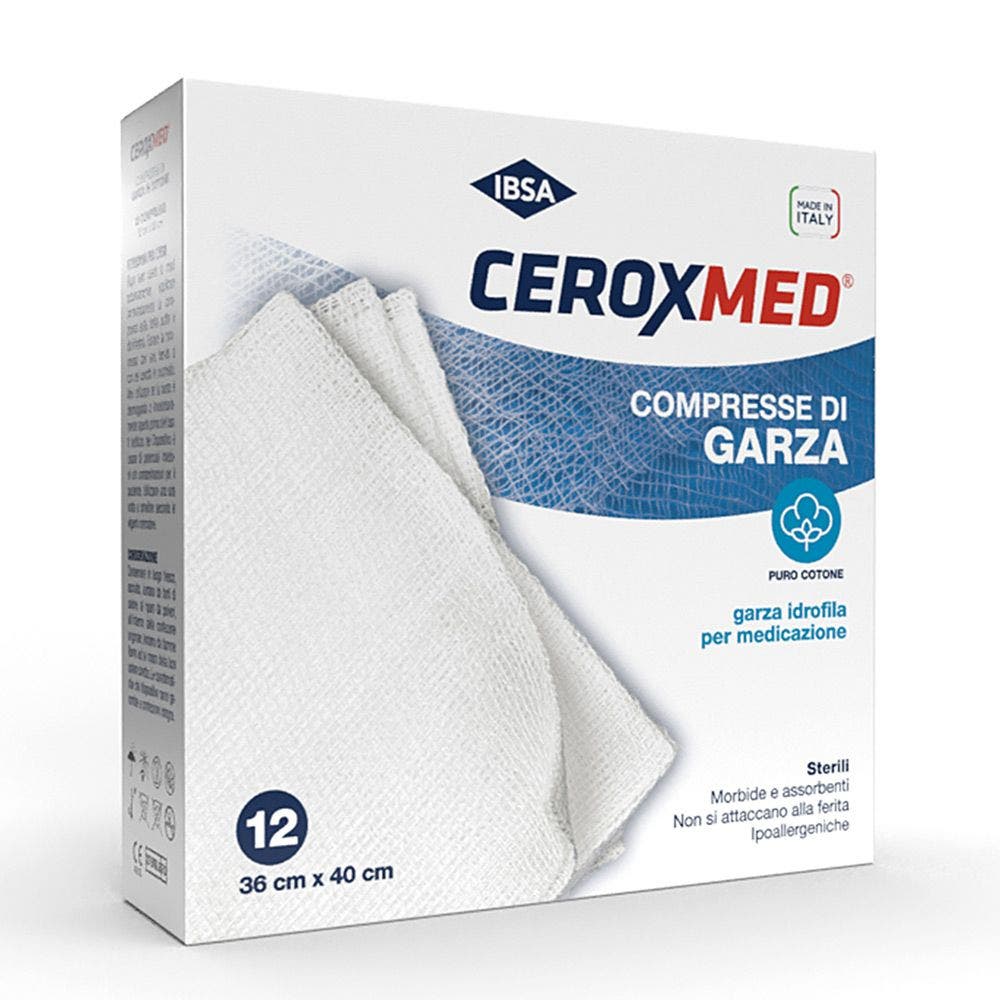 Ceroxmed Garza Idrofila 36x40cm 12 Pezzi-2