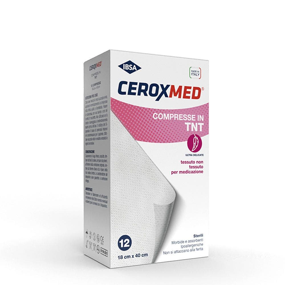 Ceroxmed Garza Compressa Tessuto Non Tessuto 18x40cm 12 Pezzi-3