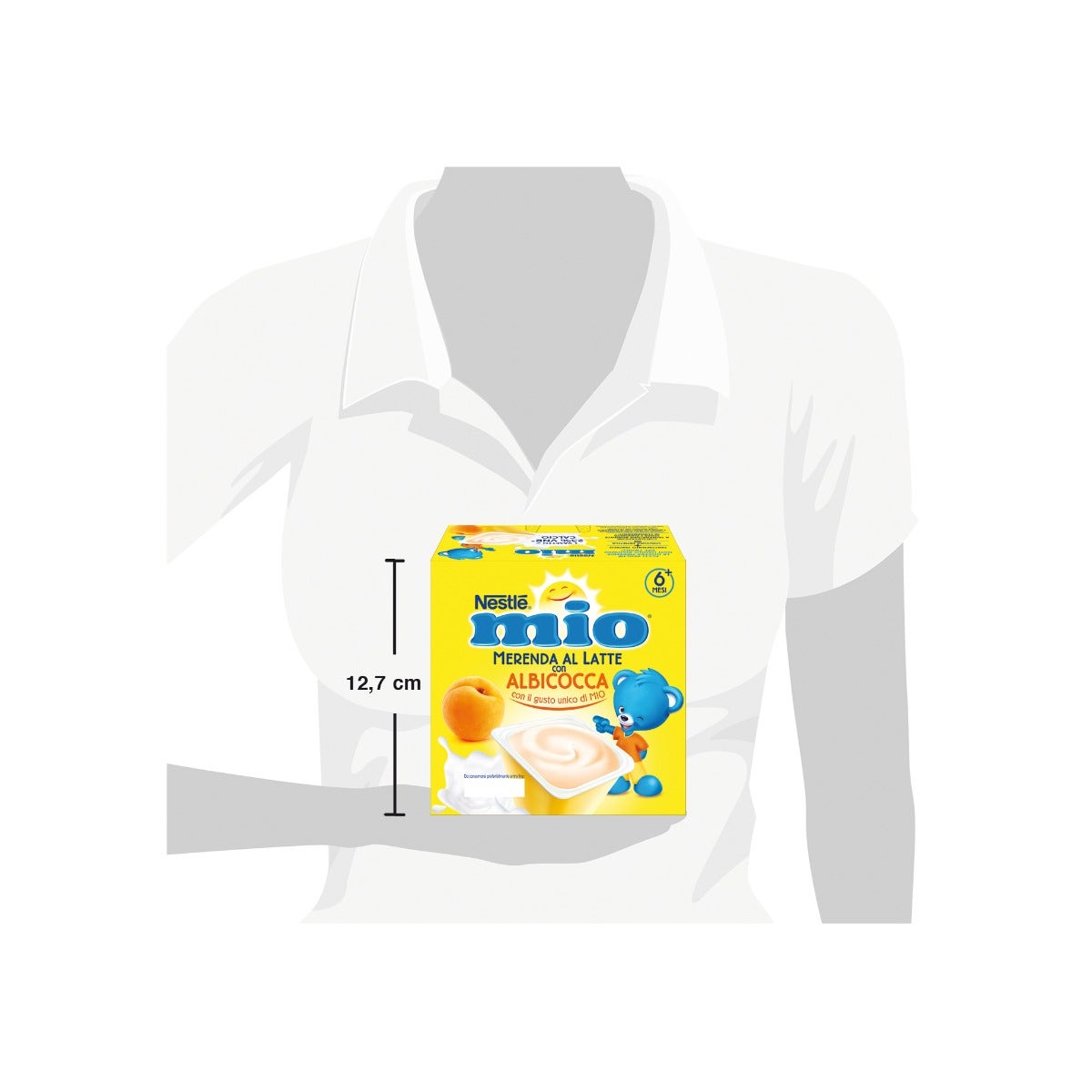 Nestlè Mio Merenda Al Latte Albicocca 4 Vasetti da 100g-3