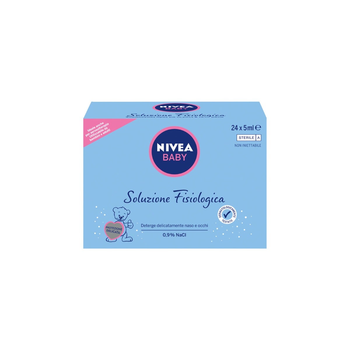 Nivea Baby Soluzione Fisiologica Salina Per Pulizia Mucose Nasali 120ml-3