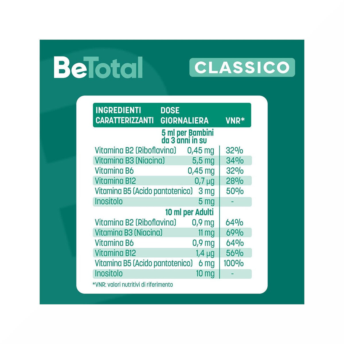 Be-Total Sciroppo Integratore Alimentare Vitamina B Stanchezza Sistema Immunitario Bambini 100 ml-7