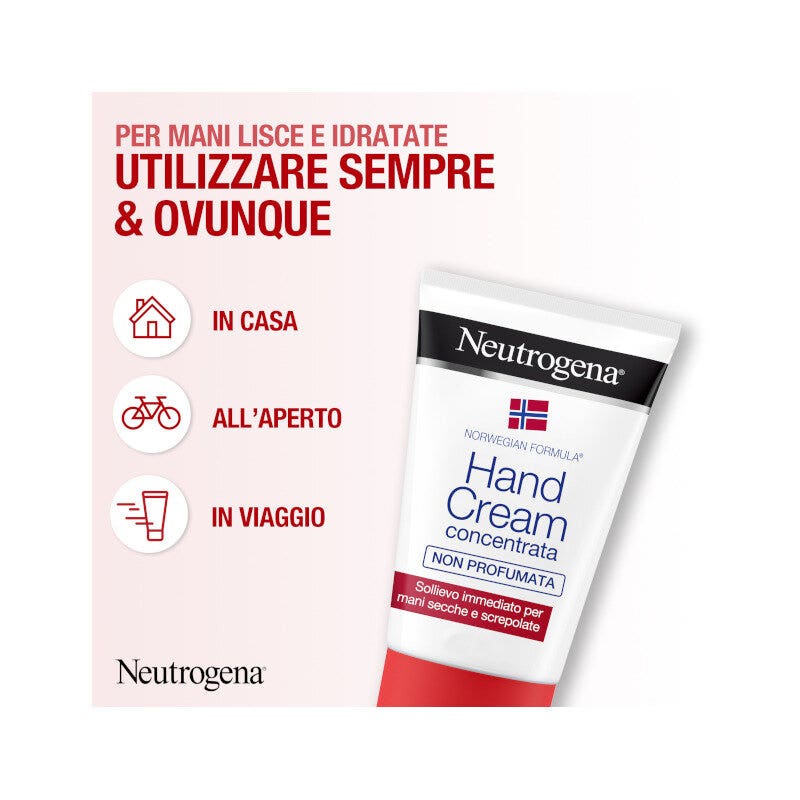 Neutrogena Crema Mani Concentrata Formula Norvegese Senza Profumazione 75ml-22