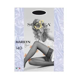Marilyn 140 Denari Calze Autoreggenti Compressione Graduata Colore Nero Taglia 3M 1 Paio-1