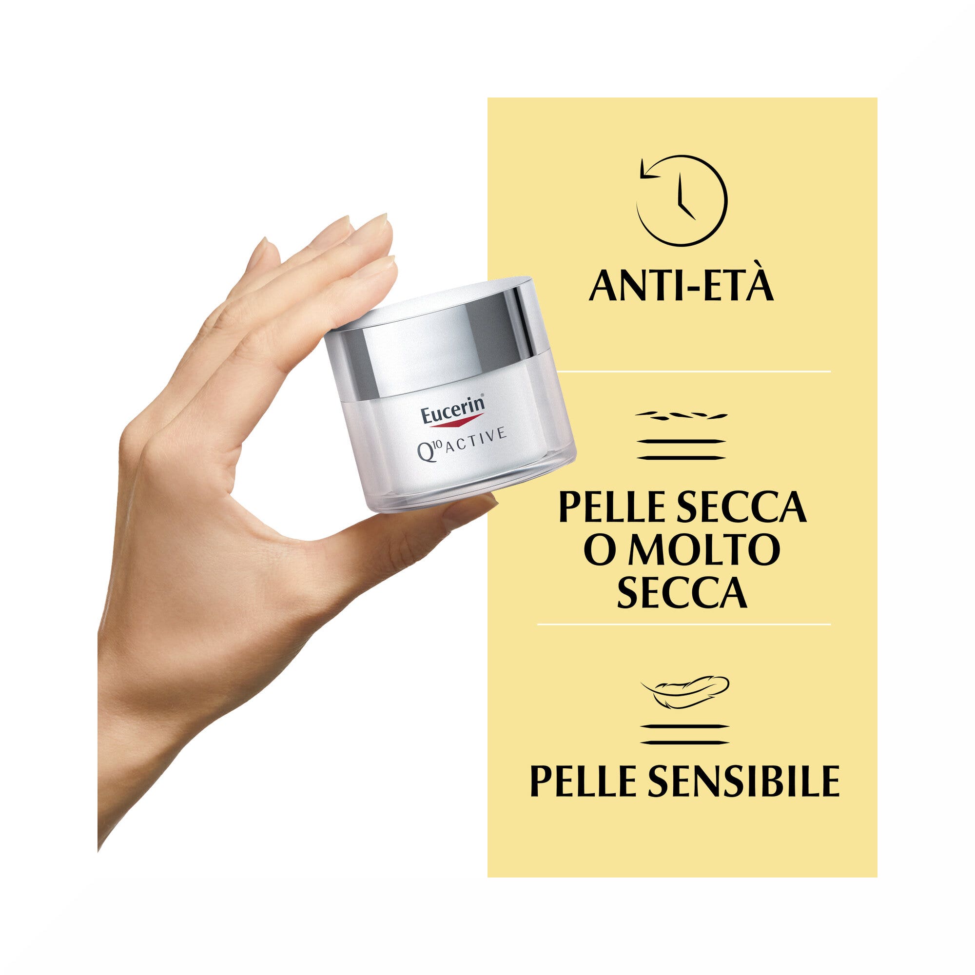 Eucerin Q10 Active crema viso giorno Antirughe Pelli Secche 50 ml-3