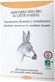 Biomeda Maschera  Viso Monouso Al Latte D'Asina Bio-1