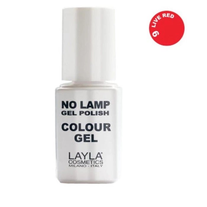 Layla No Lamp Gel Polish Colour Gel Colore n.9 Live Red 10ml-1
