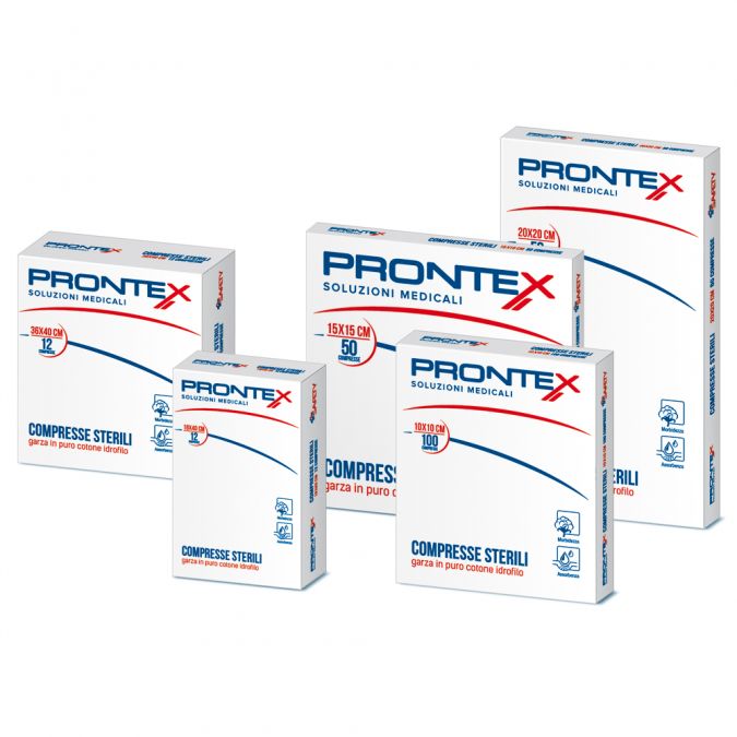 Garza Compressa Prontex 10x10cm 100 Pezzi