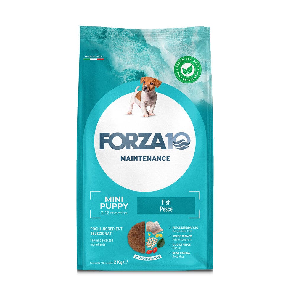 Forza10 Puppy Junior Maintenance Crocchette Al Pesce Per Cuccioli Taglia Medio/Piccola Sacco 2kg-1
