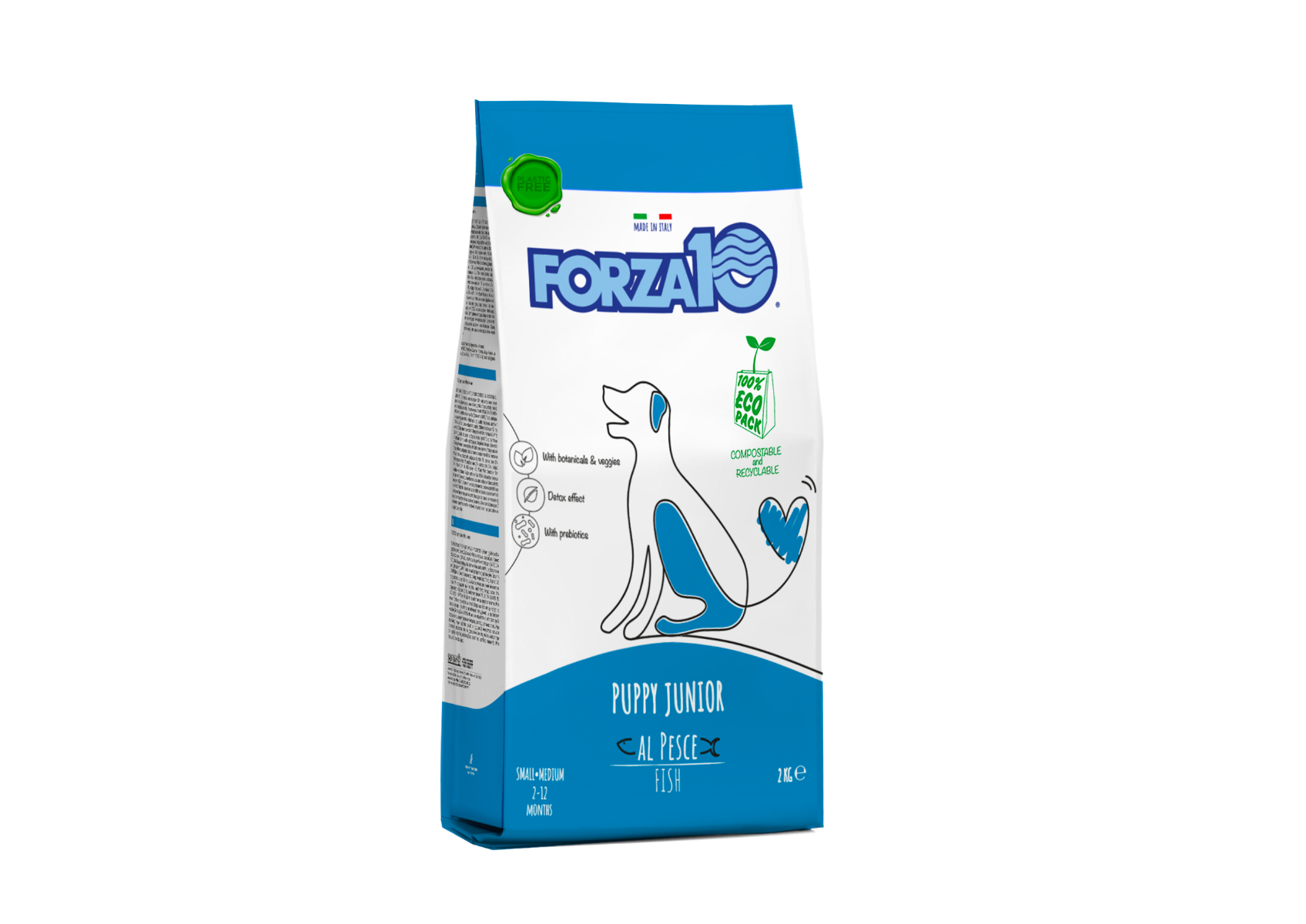 Forza10 Puppy Junior Maintenance Crocchette Al Pesce Per Cuccioli Taglia Medio/Piccola Sacco 2kg-2