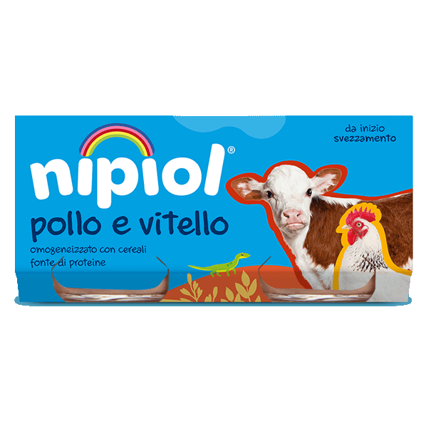Nipiol Omogeneizzato Vitello/Pollo 2x80g 4Mesi+-2