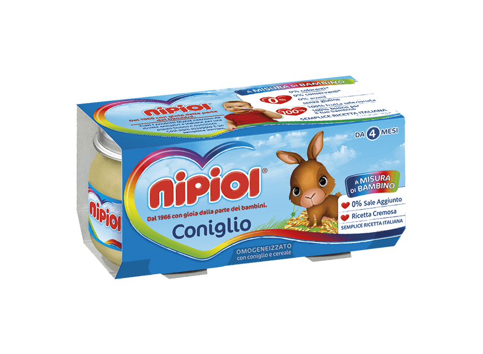 Nipiol Omogeneizzato Coniglio 2x120g-1