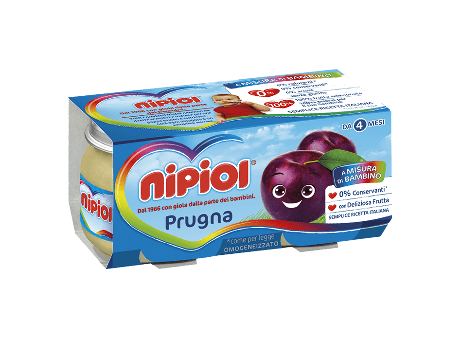 Nipiol Omogeneizzato Prugna 2x80g-1
