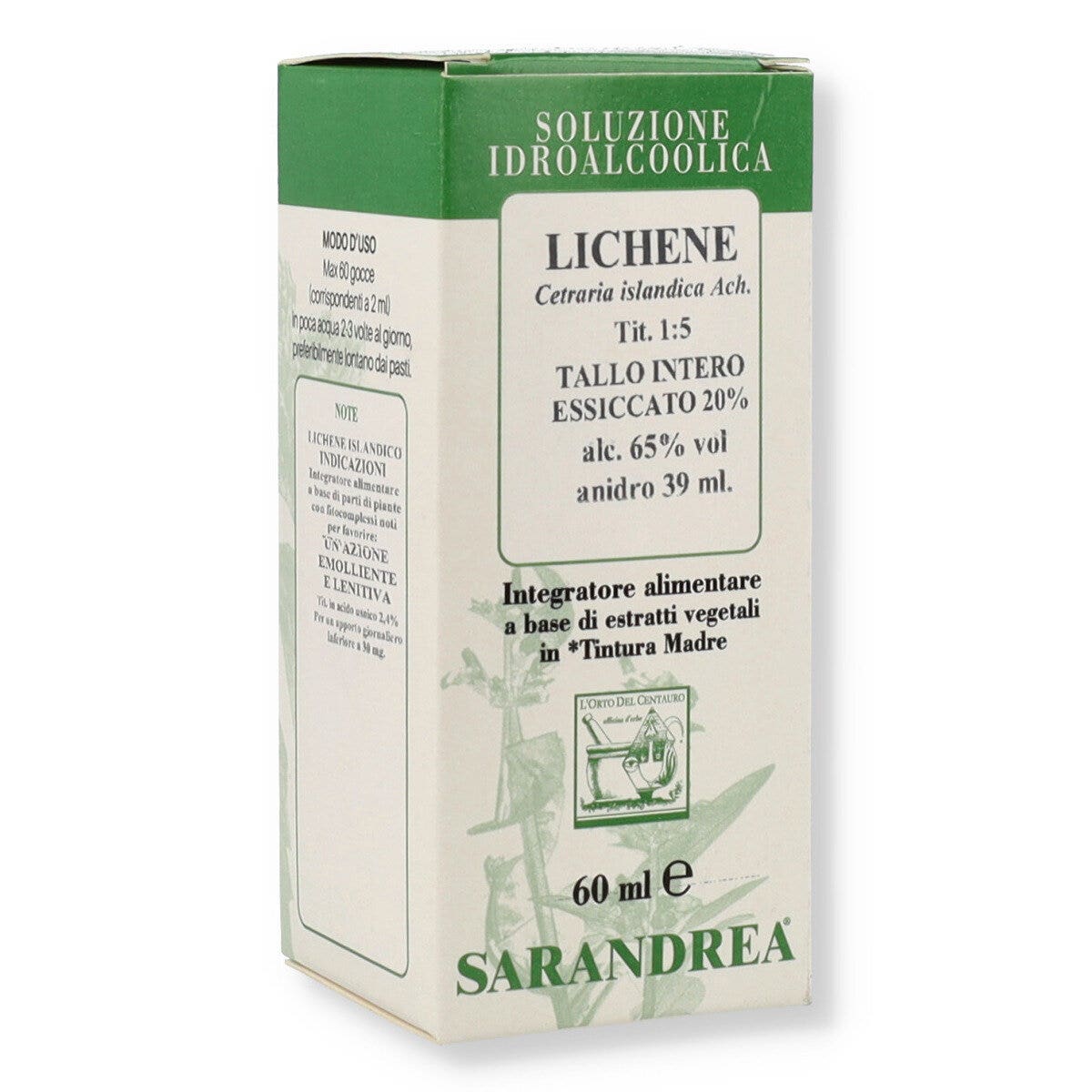 Sarandrea Lichene Islandico Tintura Madre 60ml-1
