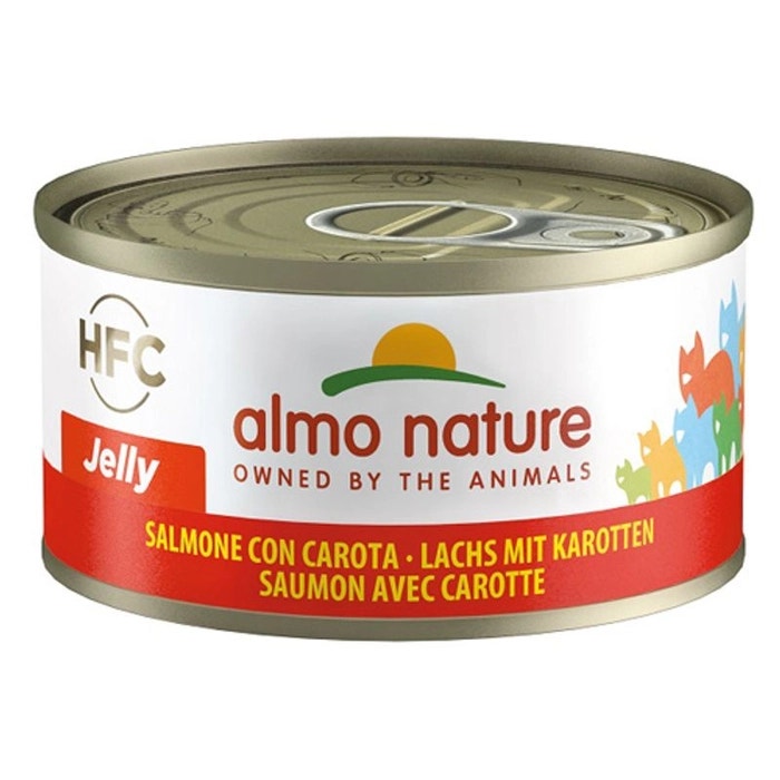 Almo Nature HFC Jelly Cibo Umido Salmone E Carote Per Gatti Adulti Lattina 70g-1