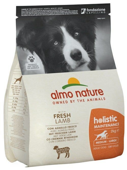 Almo Nature Holistic Maintenance Crocchette Agnello E Riso Cani Adulti Taglia Media Grande Sacco 2kg-2